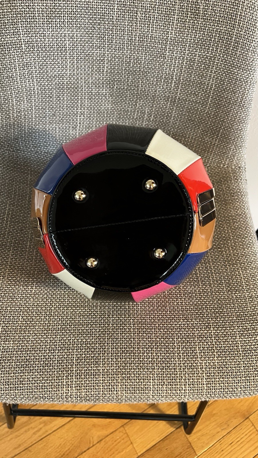 Beautiful Multicolor Round Handbag Purse