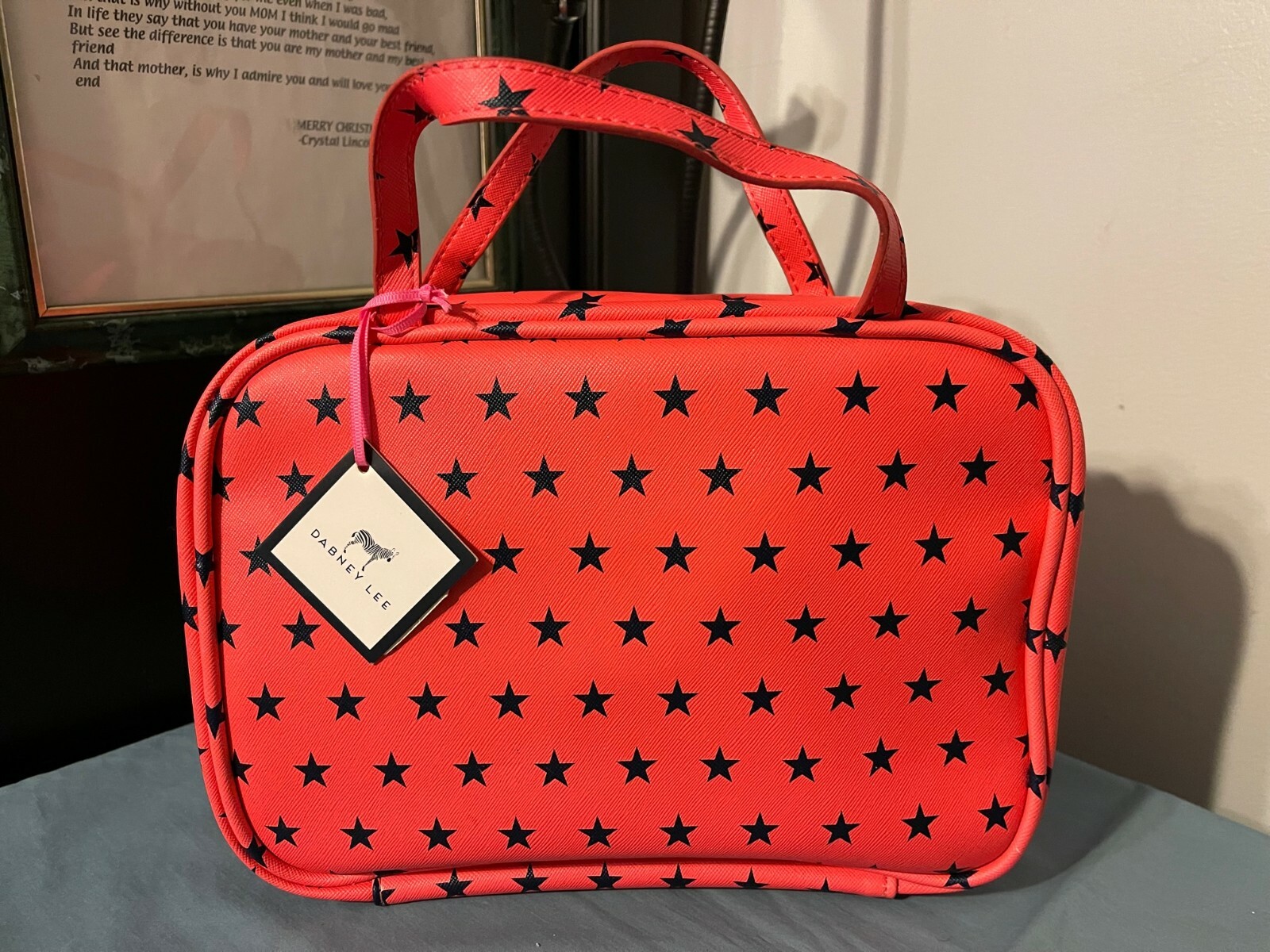 DABNEY LEE Zip-Around MAKEUP-COSMETIC-TOILETRY TREAVEL BAG 11x8x3~NWT~2 Handles
