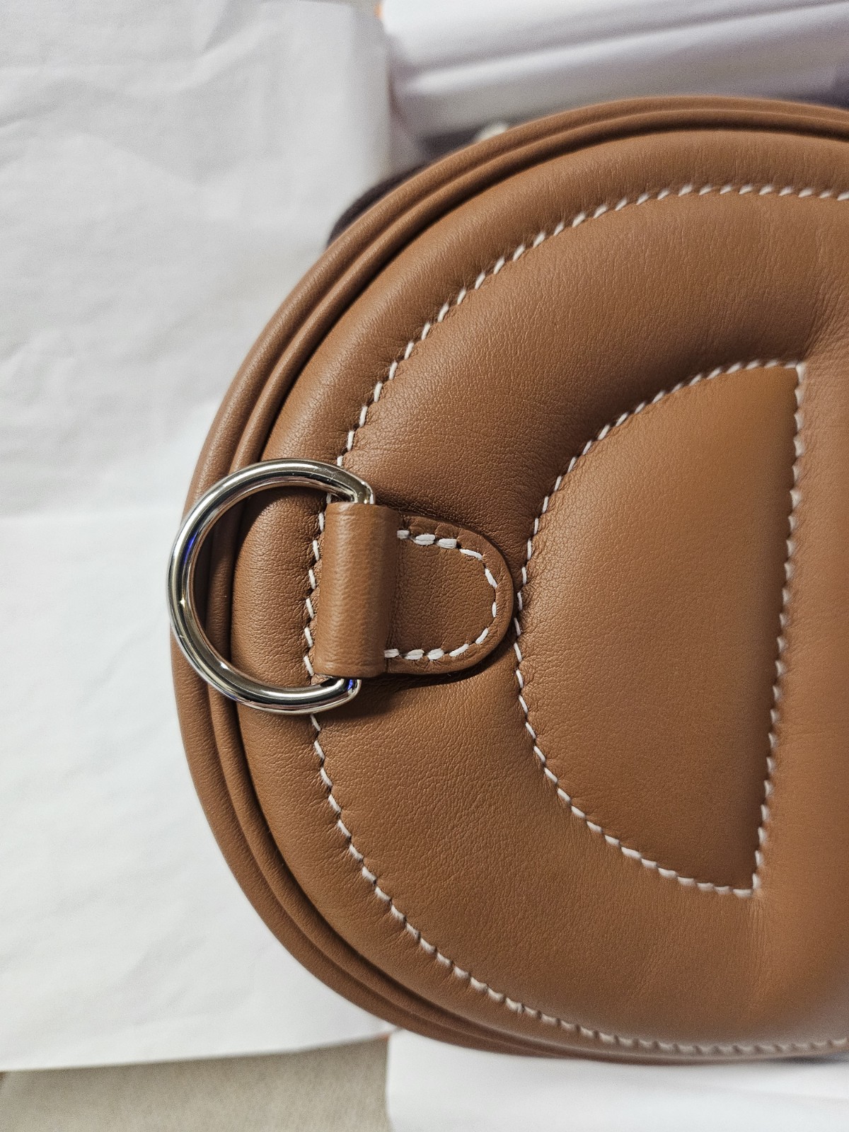 Hermes In The Loop Belt Bag Verso Swift Leather Gold/Yellow Palladium Hardware
