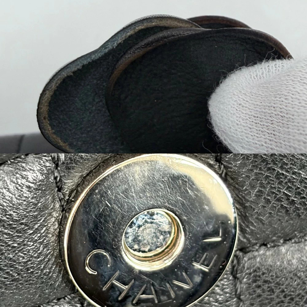 CHANEL Shoulder Bag Ladies Icon Chocolate Bar Mini Chain Bag Coco Mark Camellia