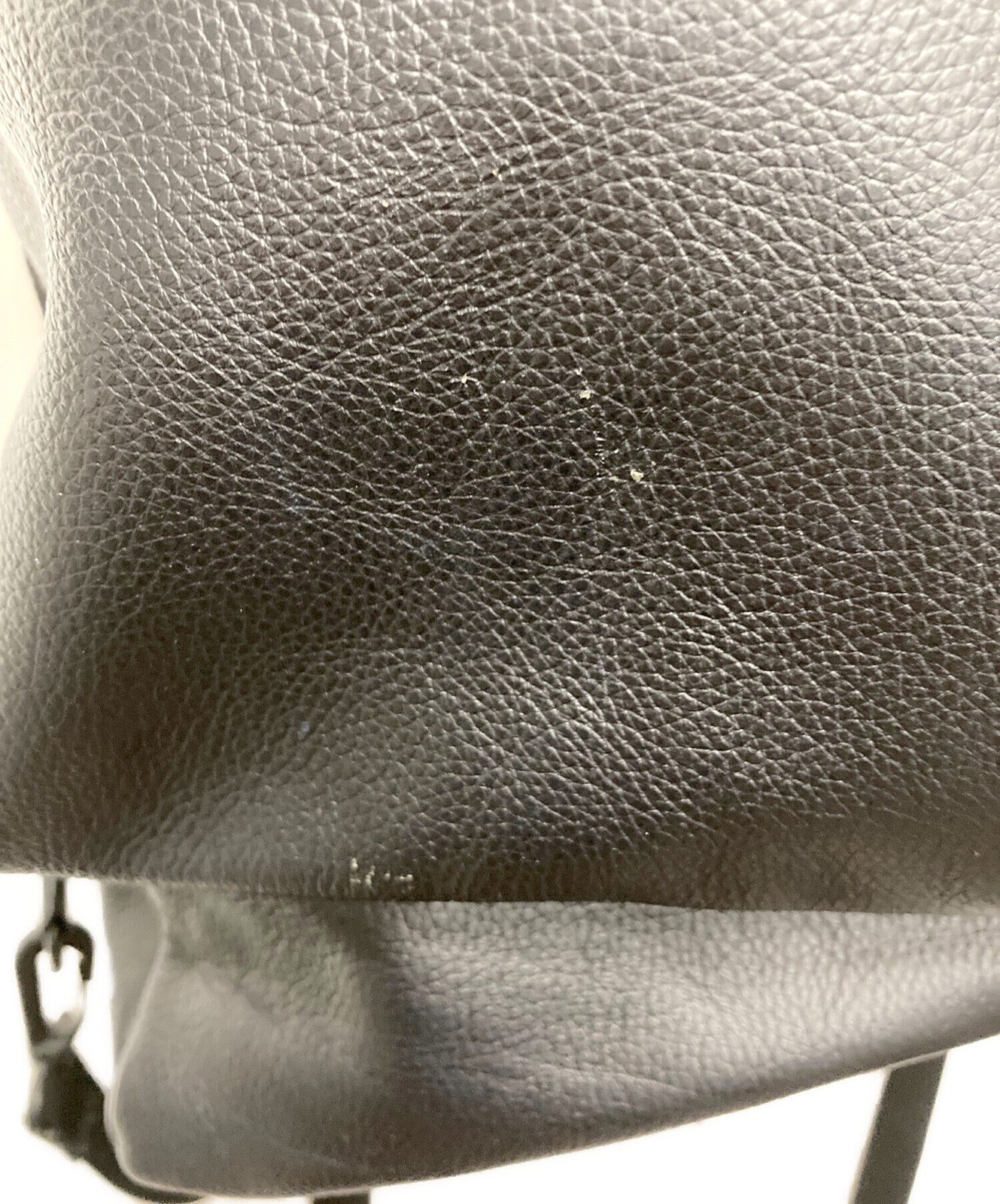 F CE 2Way Bag Black Leather Authentic From Japan