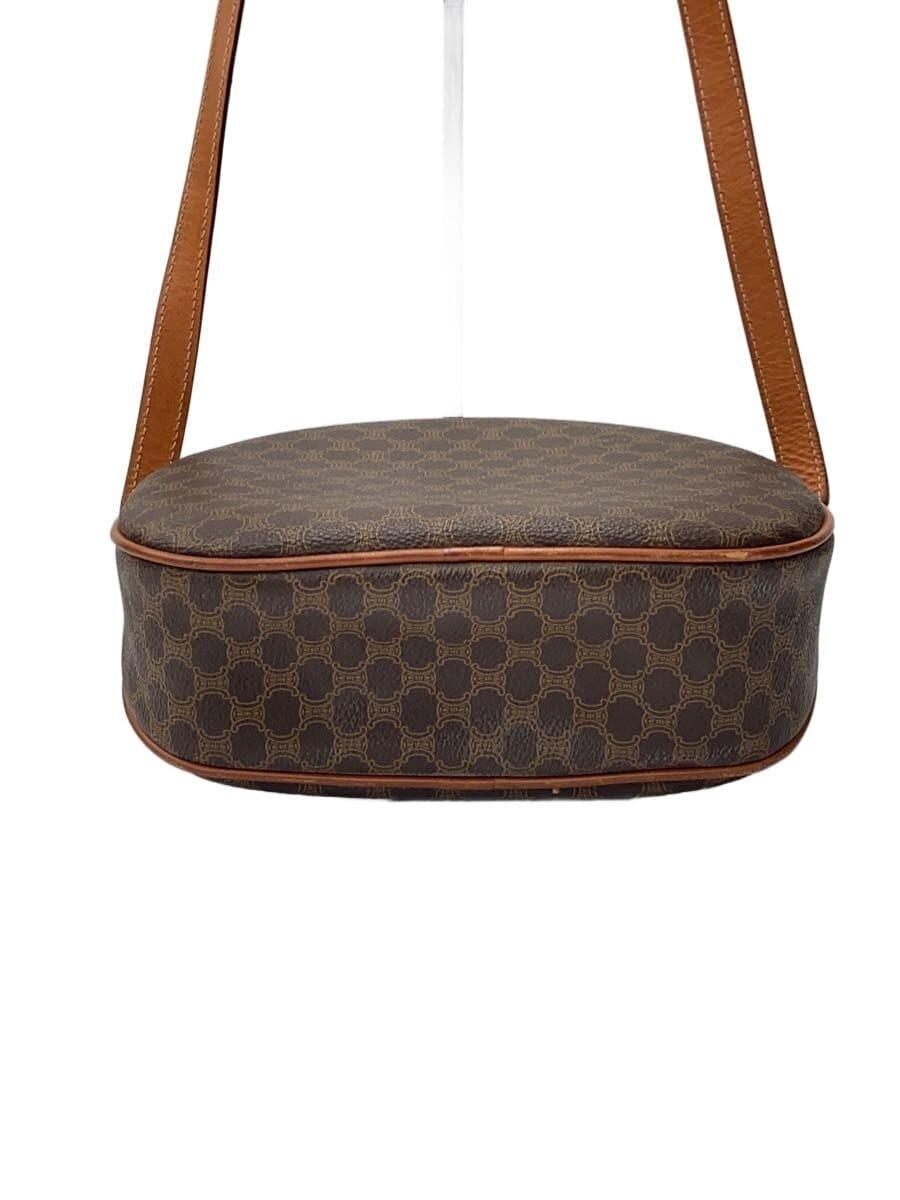 CELINE Shoulder Bag Leather BRW All-Over Print M07