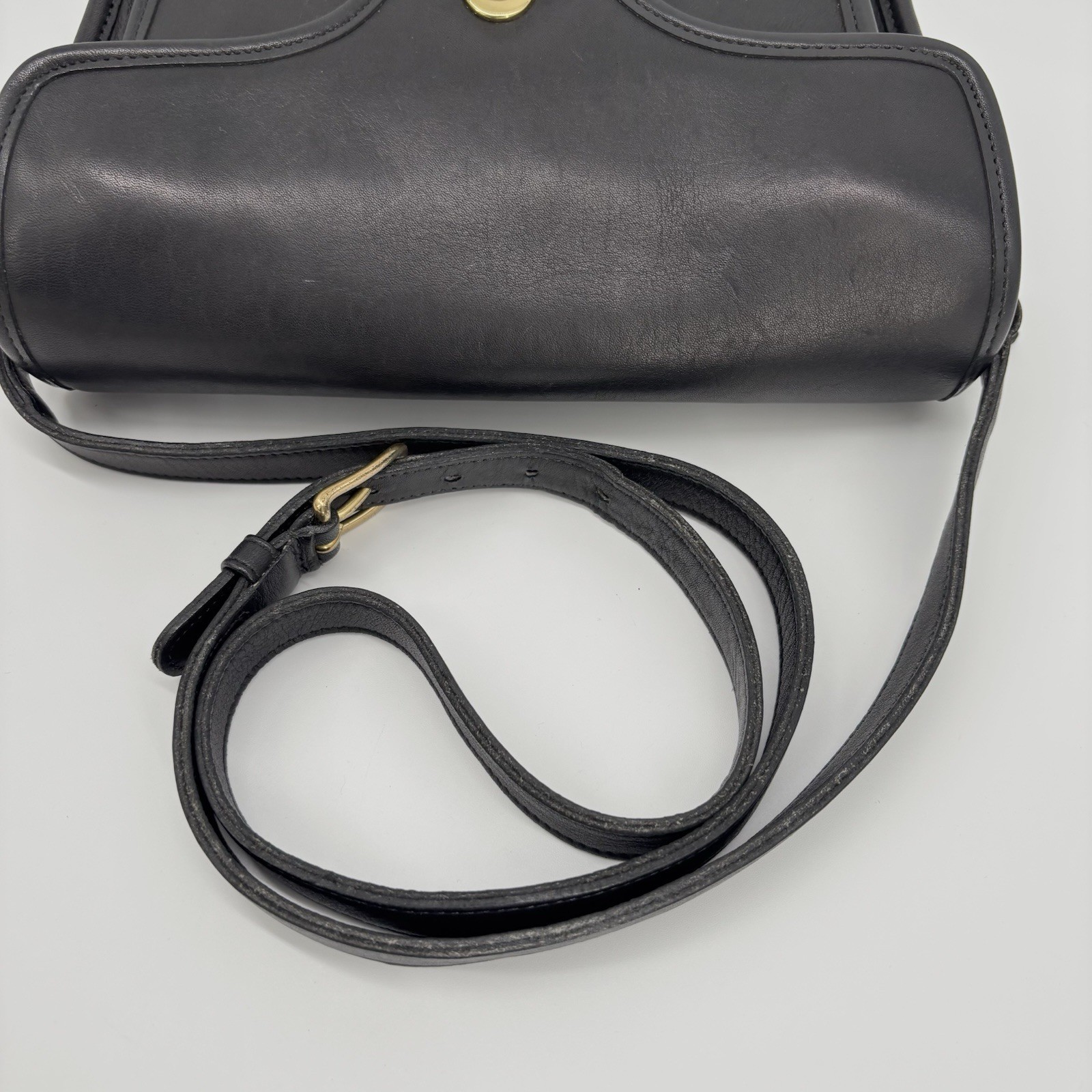 Coach Kent Shoulder Bag Crossbody Vintage Black Leather Authentic From Japan