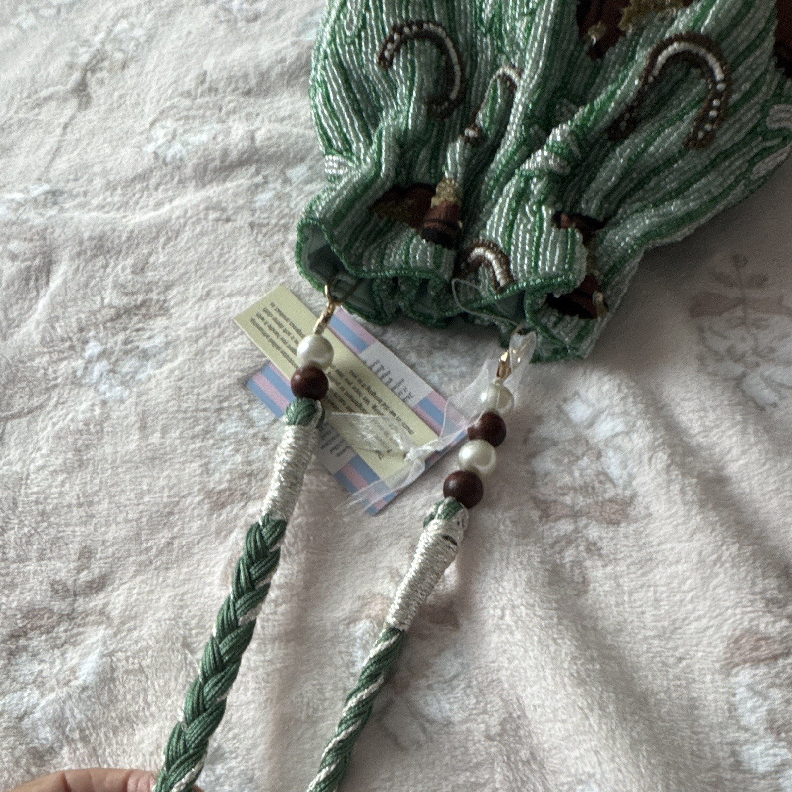 NWT Handcrafted In India Multicolored Beaded Cowgirl Handbag