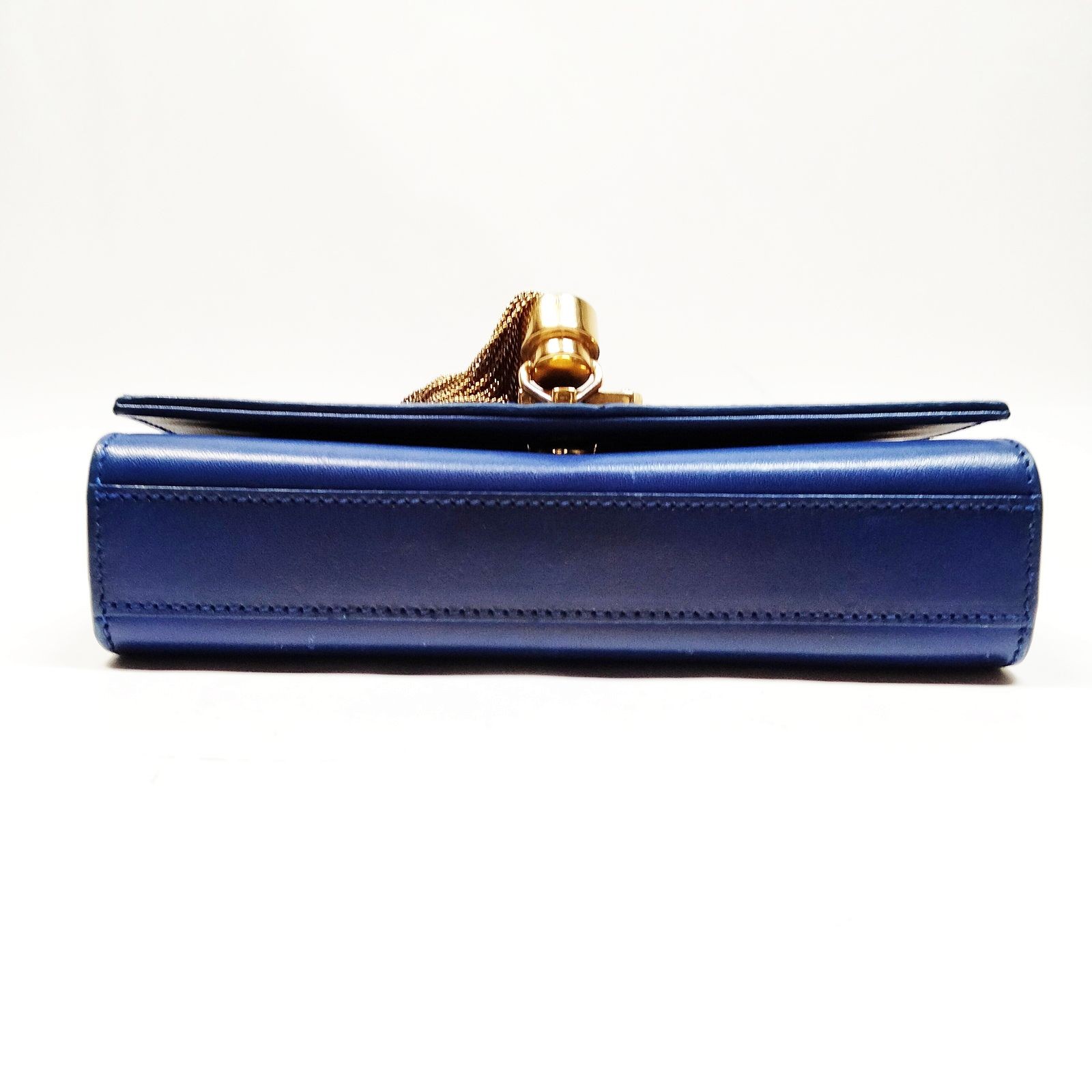 Saint Laurent Shoulder Bag Blue Leather 4477635