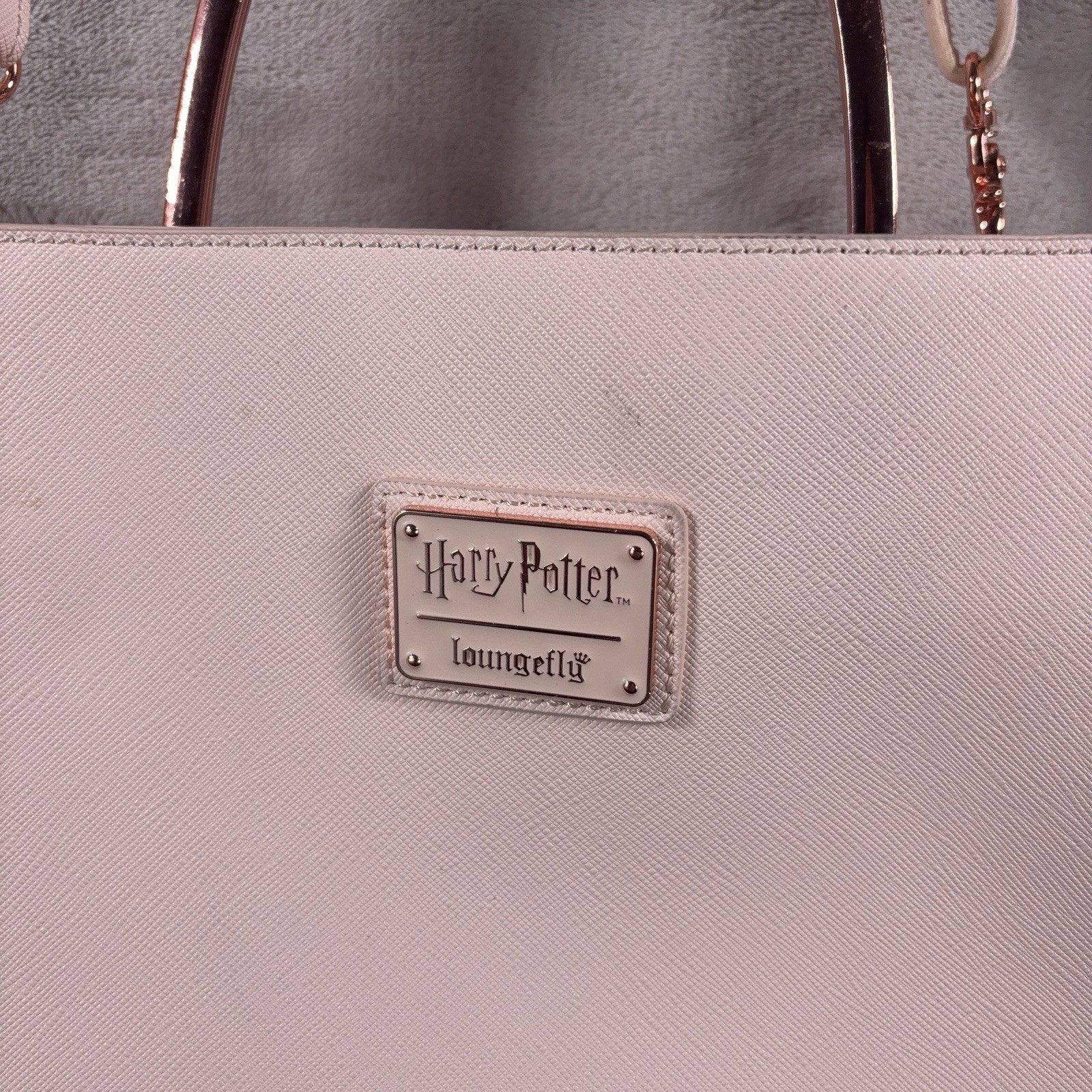 Loungefly Harry Potter Deathly Hallows Elder Wand Handbag Purse Satchel Pink