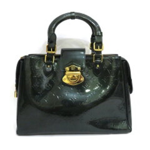 LOUIS VUITTON Melrose Avenue Vernis Blue Nuit M93756 Handbag Used w/Cadena