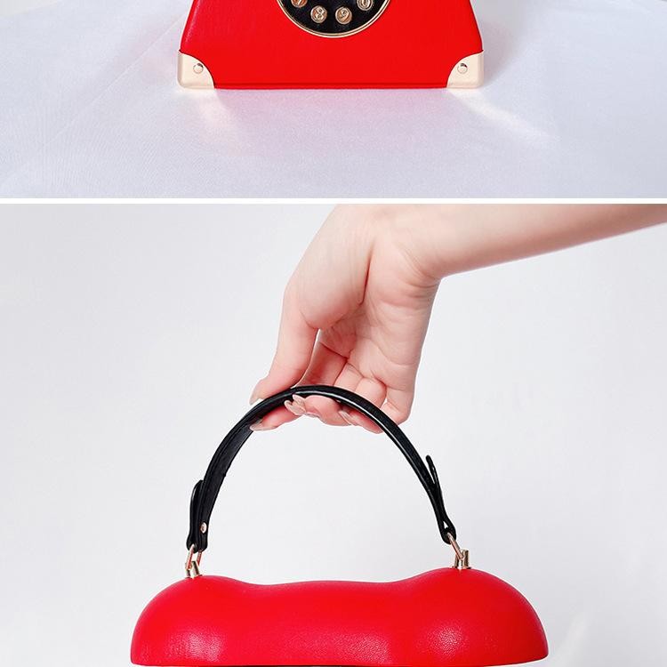 Women Telephone Shape Clutch Bag Chic Novelty Evening Party Handbag