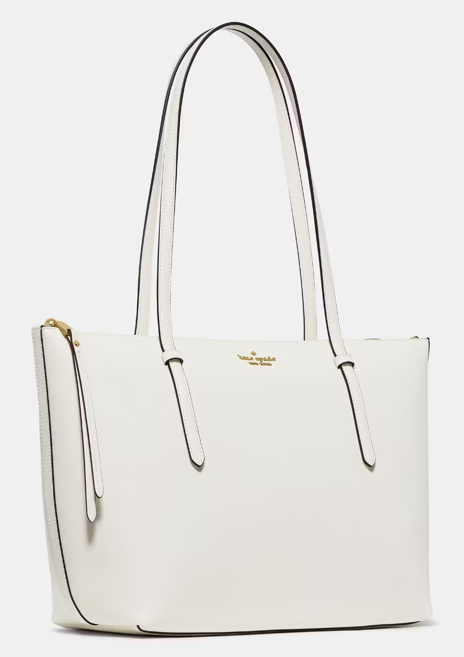Kate Spade All Day Large Tote Ivory White Leather Bag KO140 Purse $399 MSRP