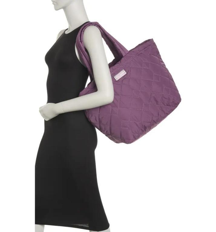 Marc Jacobs Quilted Nylon Deco Large Tote ~NWT~ Purple Gumdrop