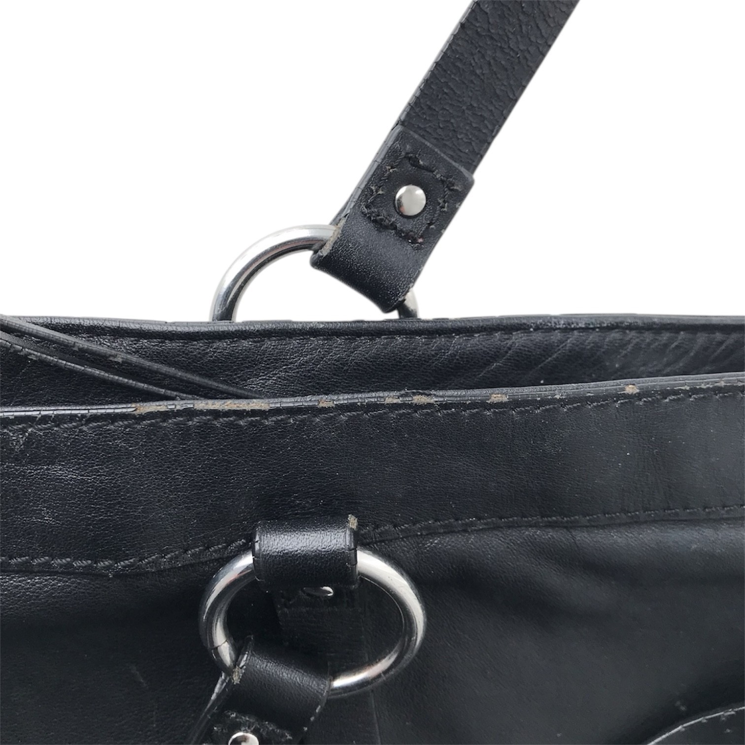 DIESEL Vintage Shoulder Bag Industrial Leather Harness Avant Garde Goth Y2K 00s