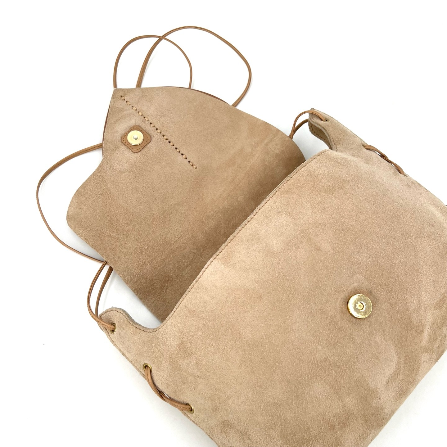 Gucci Heart Suede Series Normal Size Beige Suede Crossbody Bag US Ship