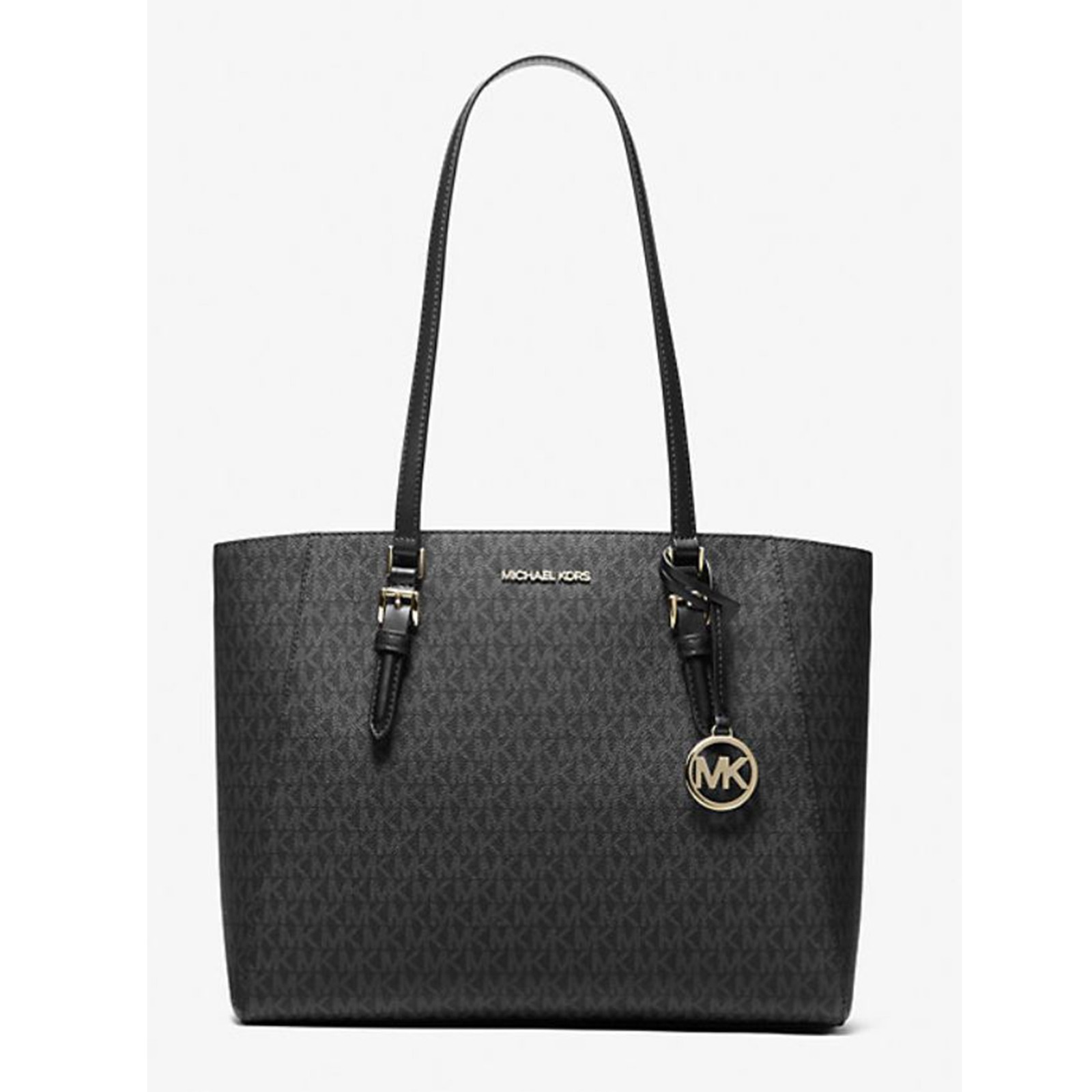 Michael Kors Charlotte Large 3-in-1 Signature Logo Tote Bag (Black) 35F3GCFT9T-0