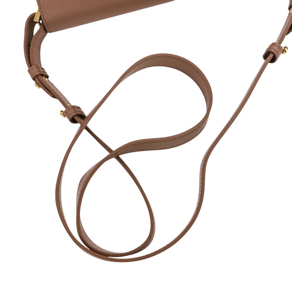 Sergio Rossi SR1 Messenger Shoulder Bag B08750-MFL201-2243 Brown Women USED
