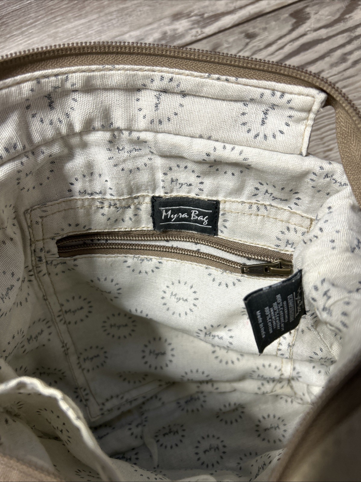 Myra Bag Canvas Leather Crossbody Bag Purse Lot of 2