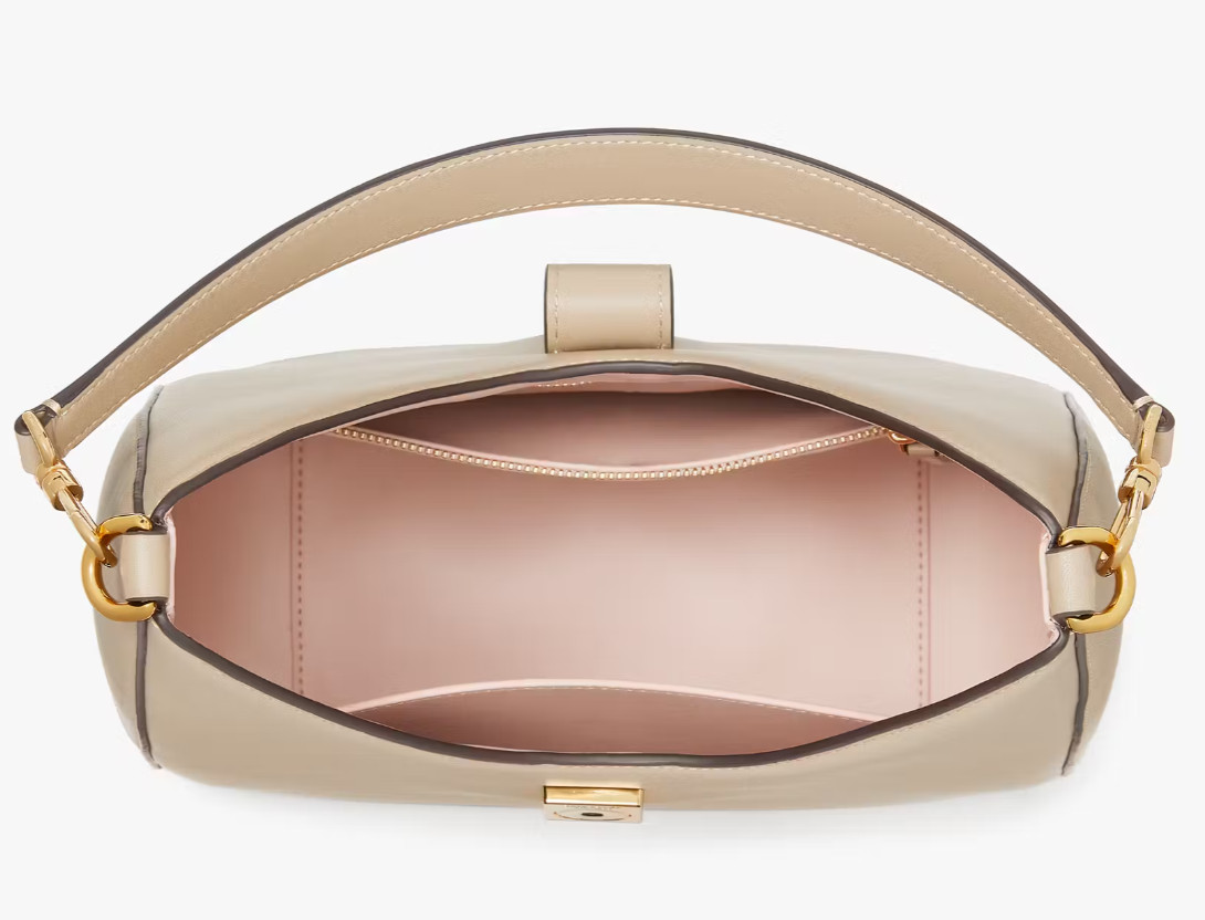NWB Kate Spade Dakota Hobo Beige Leather KG498 Shoulder Purse $398 Gift Bag F