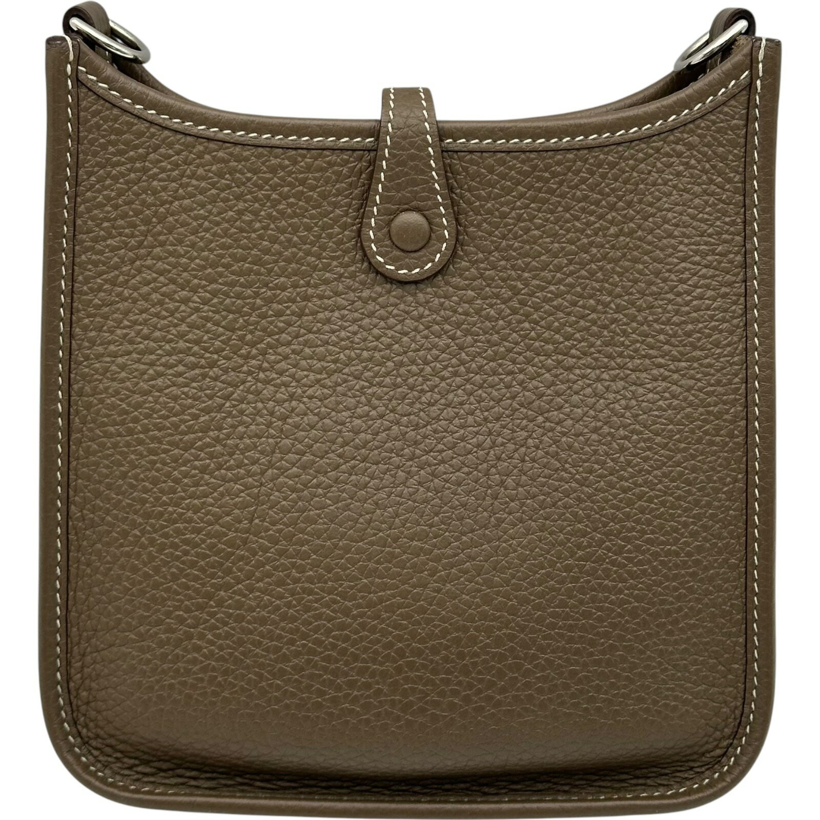 Hermes Evelyne TPM Shoulder Bag Taurillon Clemence Leather Etoupe Z Stamp 99