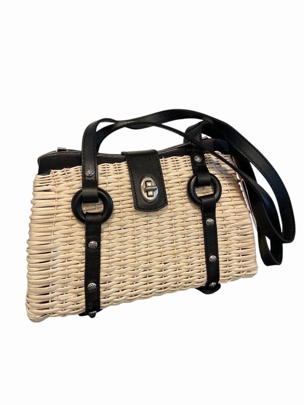 New Patricia Nash handbag Wicker Beige