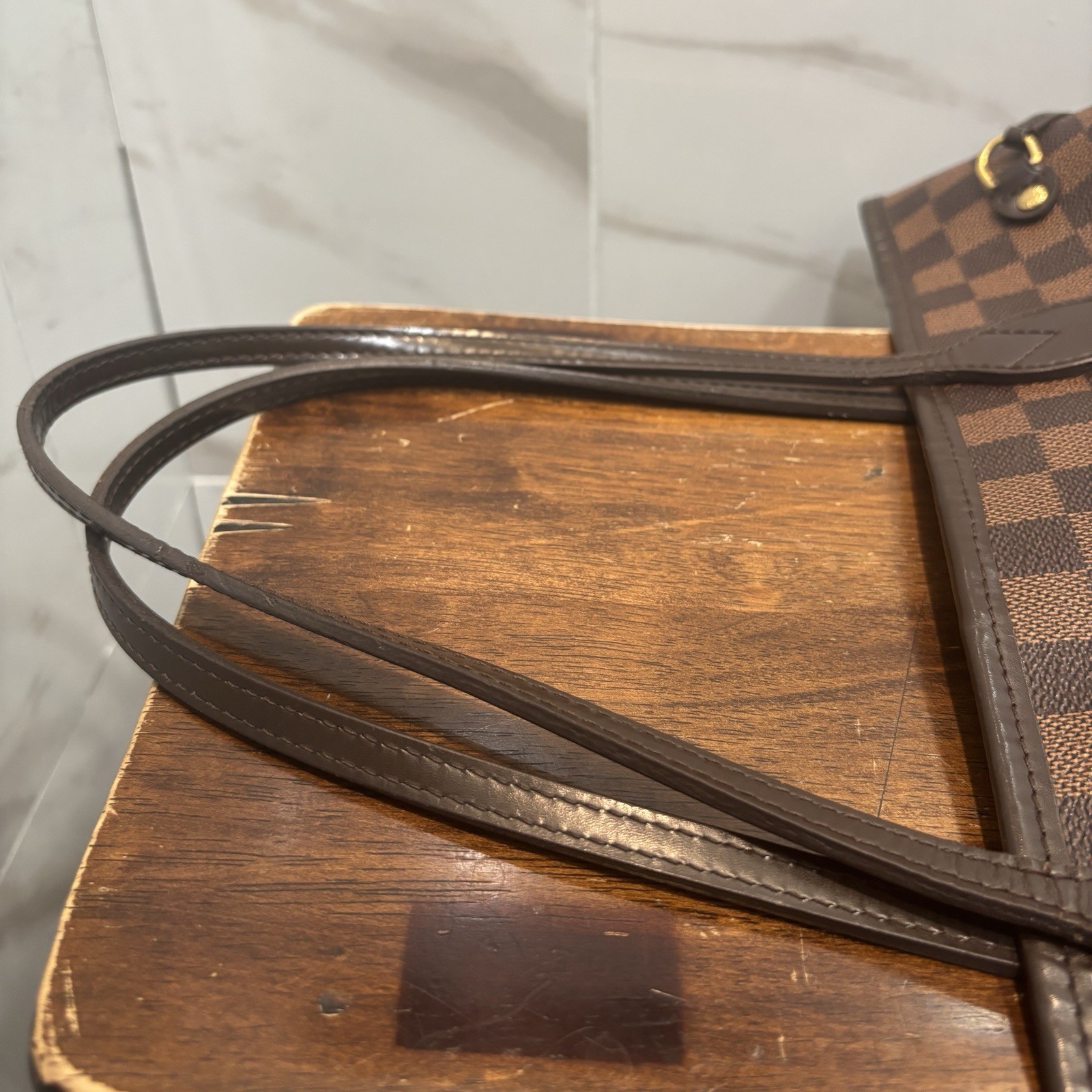 LOUIS VUITTON Neverfull MM Damier Shoulder tote bag N51105 LV P5060GR805