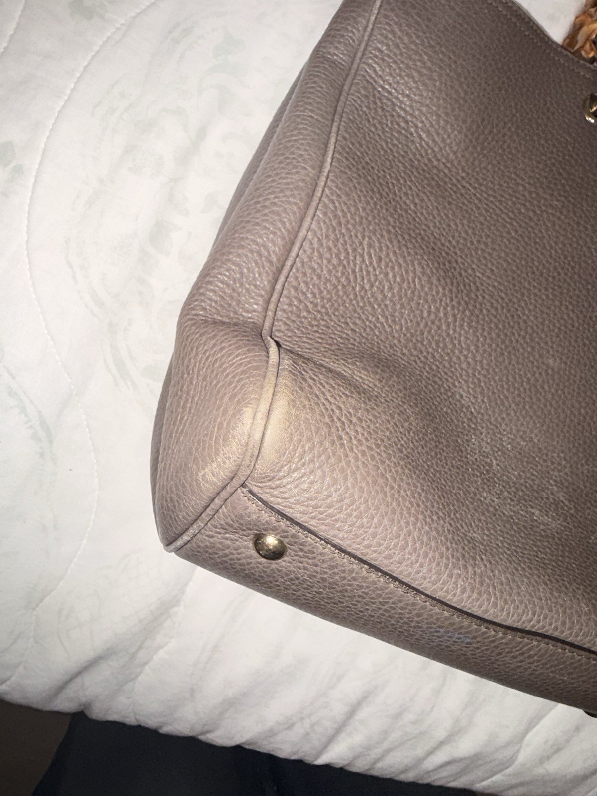 Gucci Bamboo Handle Shopper Tote Model Large Tan Purse Bag