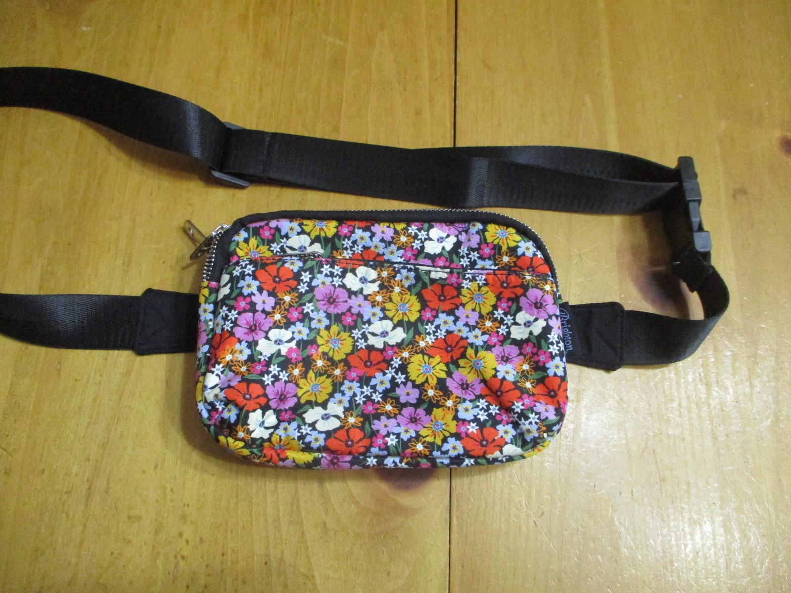 Brighton PAINTED POPPIES Floral Waist Belt Bag Fanny Pack Purse Handbag