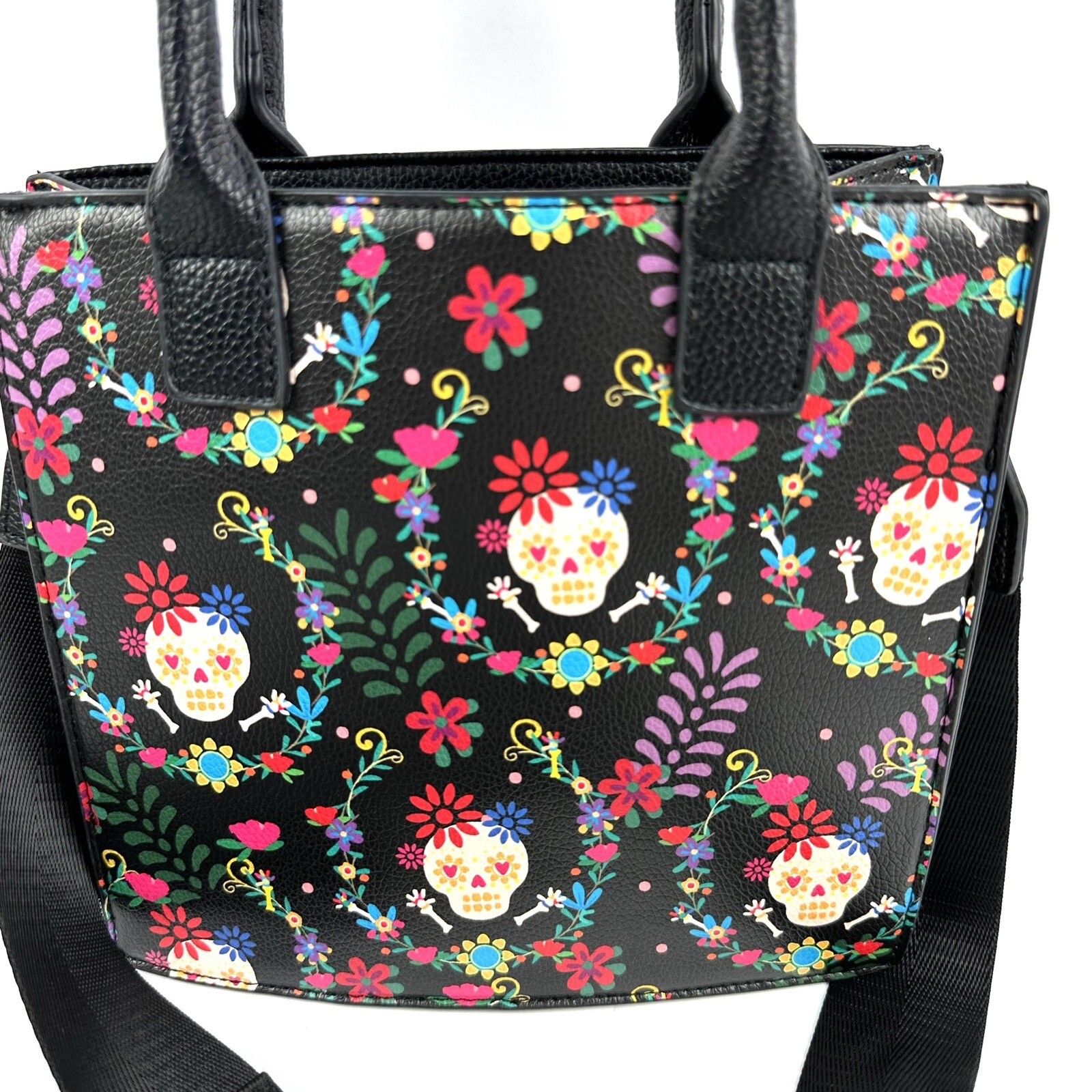 Like Dreams Sugar Skull Handbag Day of the Dead Gothic Two Way Wear Purse New