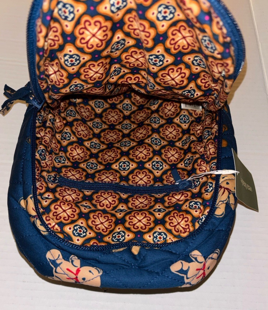 Vera Bradley Lorman Sling Backpack Bag Bunch Of Bears Teddy Bear NWT