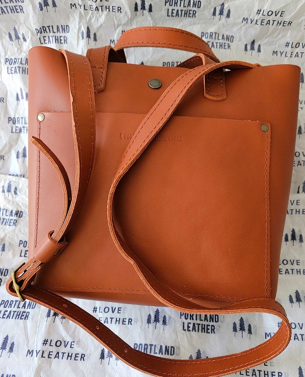 NEW Portland Leather Goods Mini Snap Crossbody Tote – CLOWNFISH