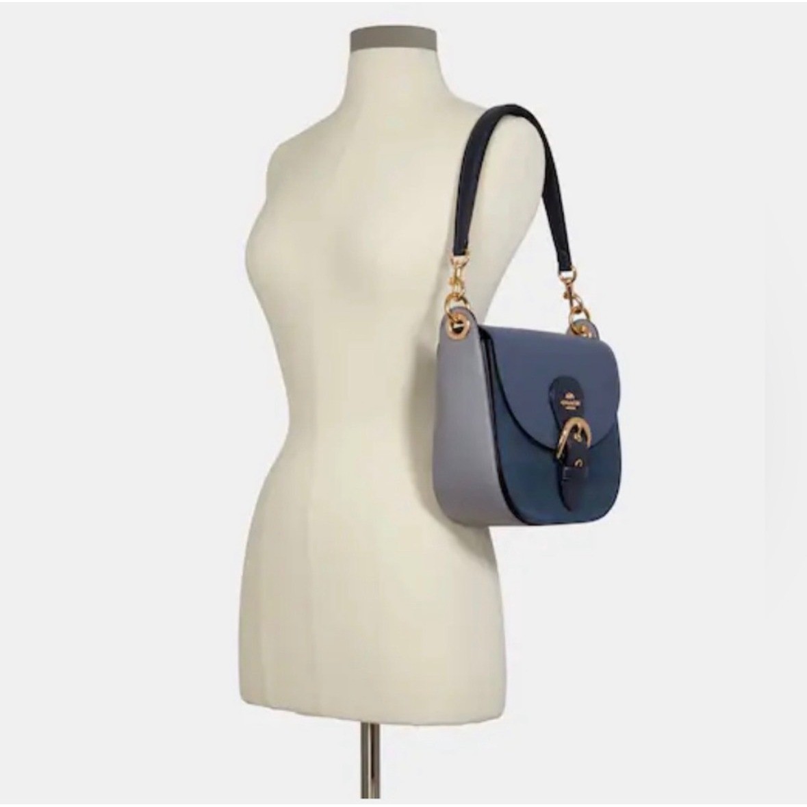 Coach Kleo Shoulder Bag 23 in Smooth, Pebbled and Sueded Leather