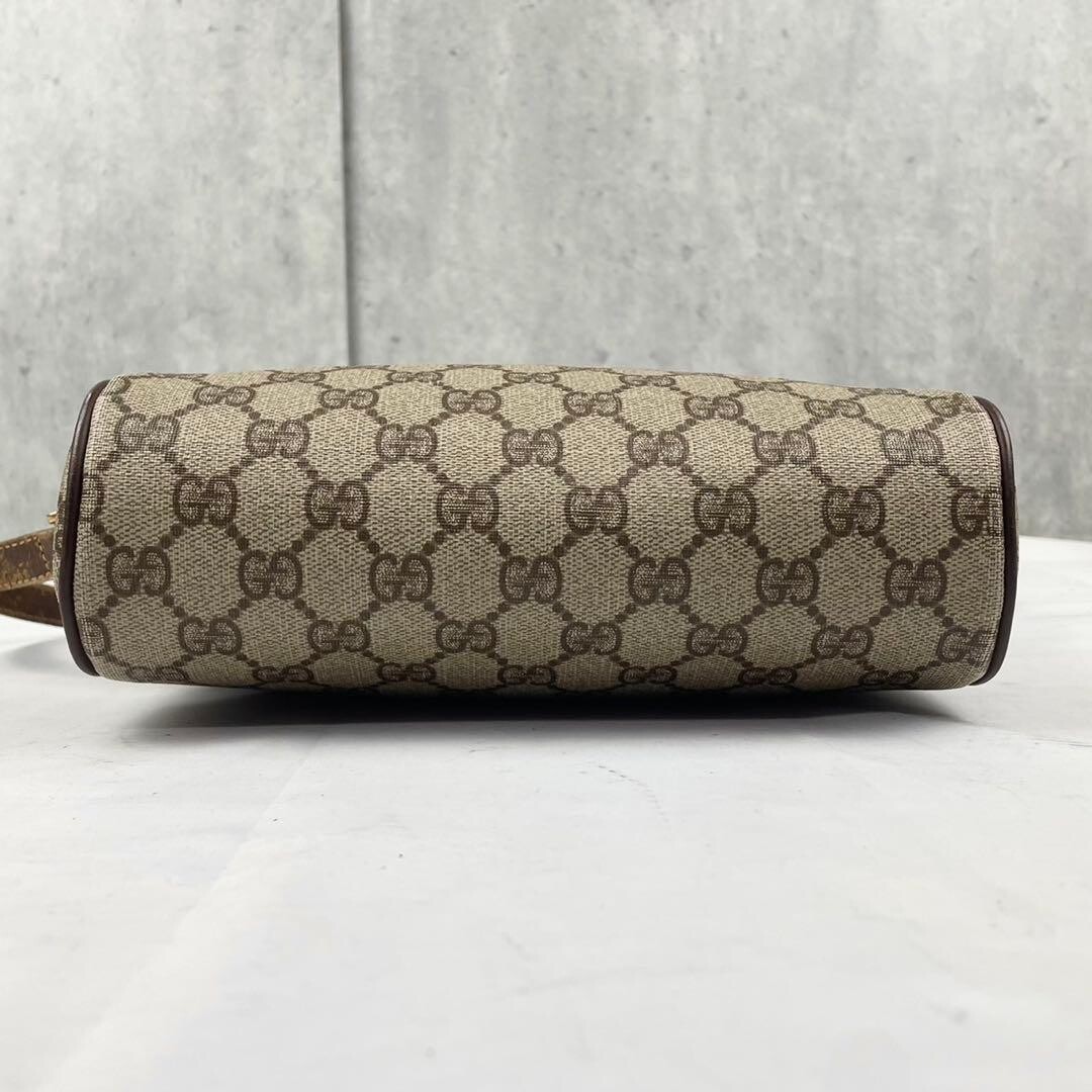 GUCCI Shoulder Bag GG Supreme Web stripe GG monogram Vintage Auth From Japan