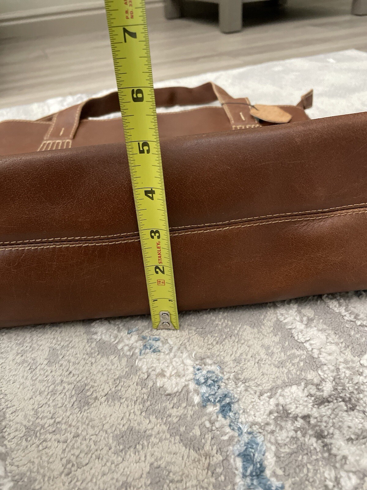 APC Leather Tote Bag Shoulder Bag Brown A.P.C Paris
