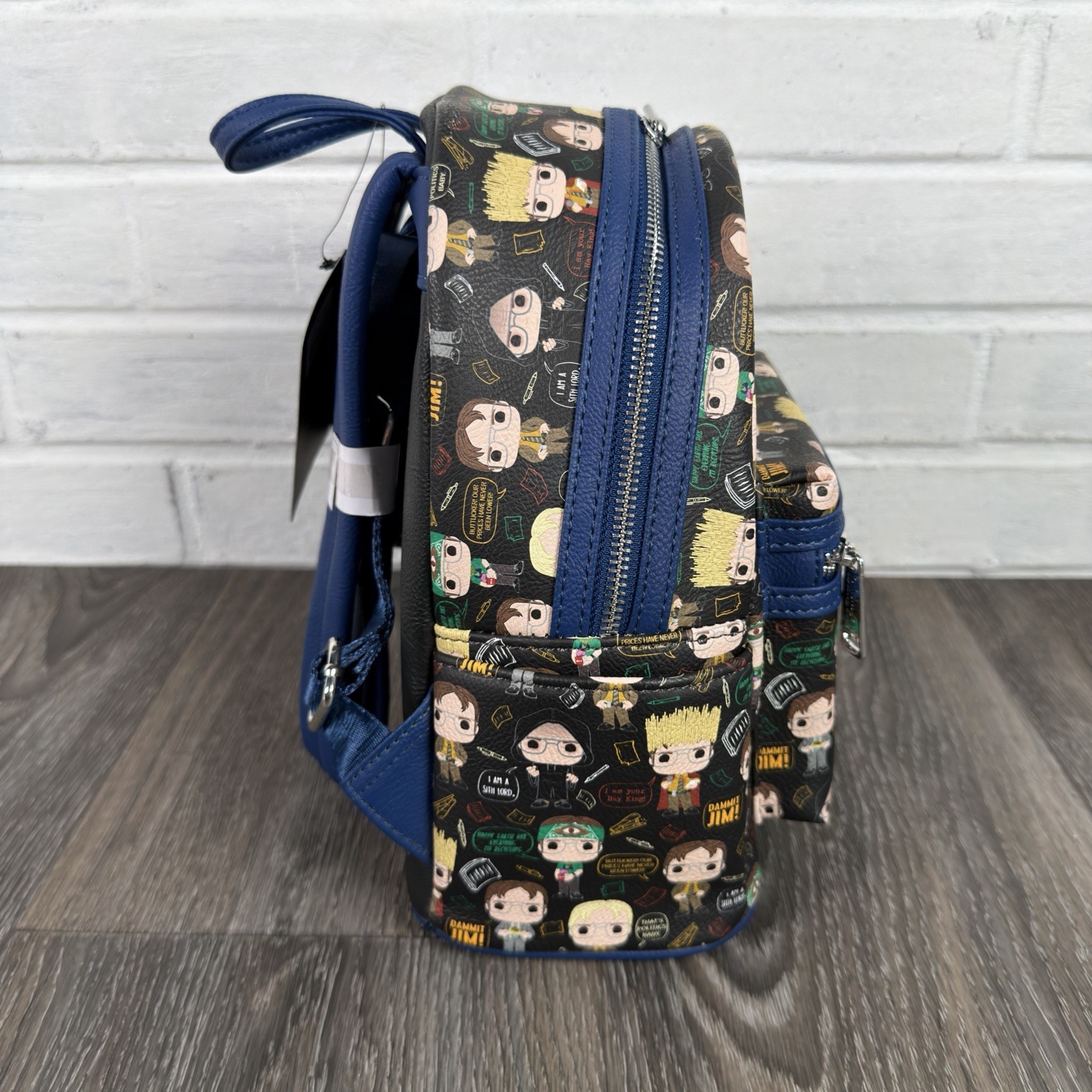 Loungefly The Office Dwight Shcrutte AOP Mini Backpack NBC Pop 2022 NWT