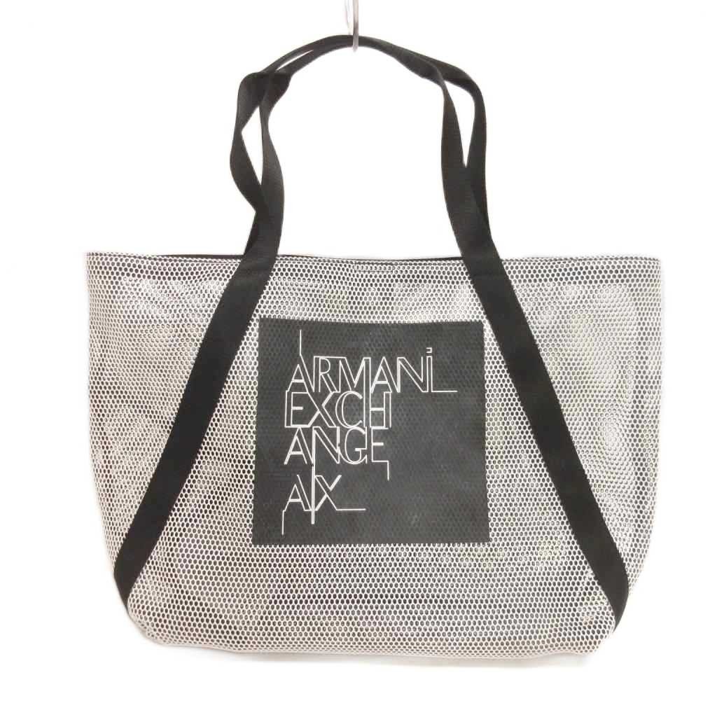 Armani Exchange A X ARMANI EXCHANGE logo mesh tote bag 942719 1P041 shoulder