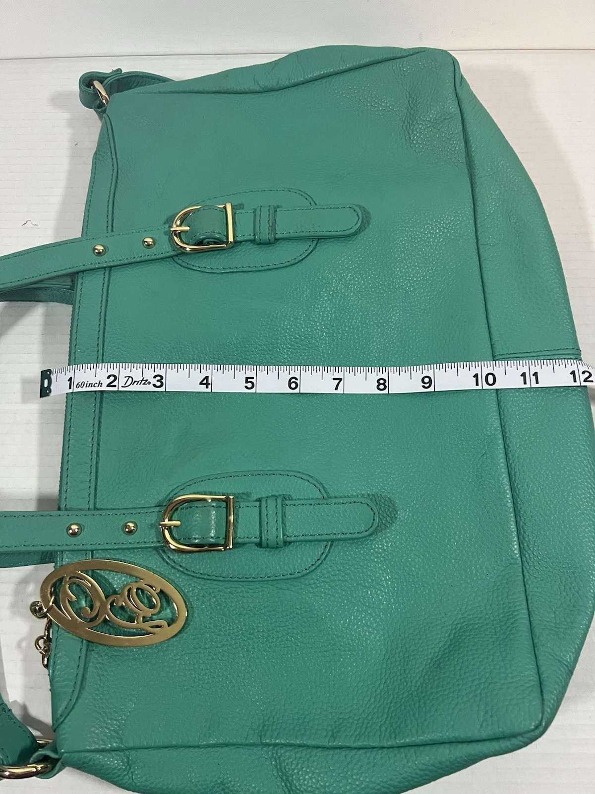 Onna Ehrlich Pebbled Jade Women’s Green Leather Bag