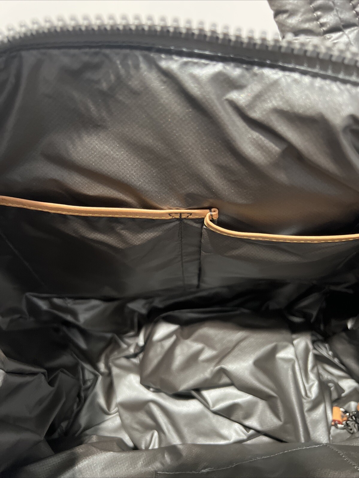 MZ Wallace Quilted Steel/ Gray Bag