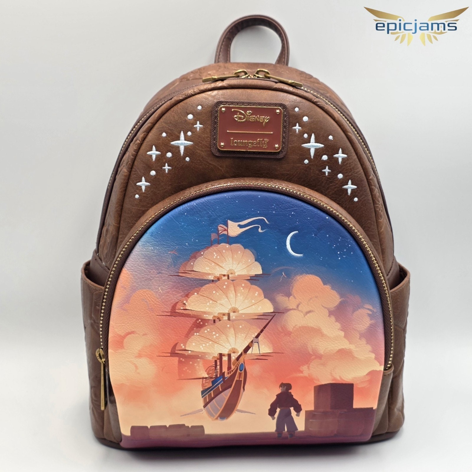 Loungefly Disney Treasure Planet Scenic Mini Backpack New