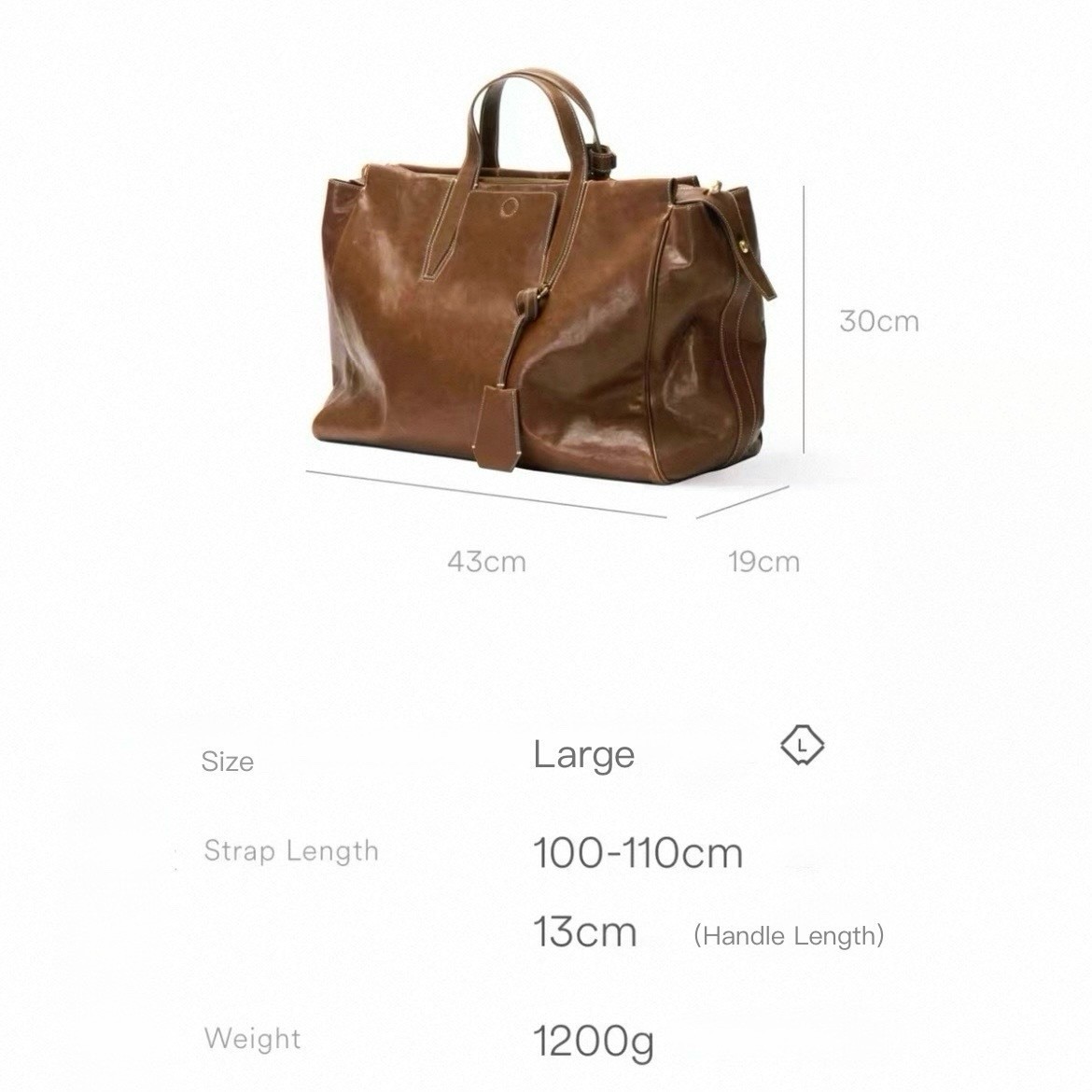 Luxury Leather Tote Bag Large Capacity Stray Bag Shoulder Crossbody Handbag