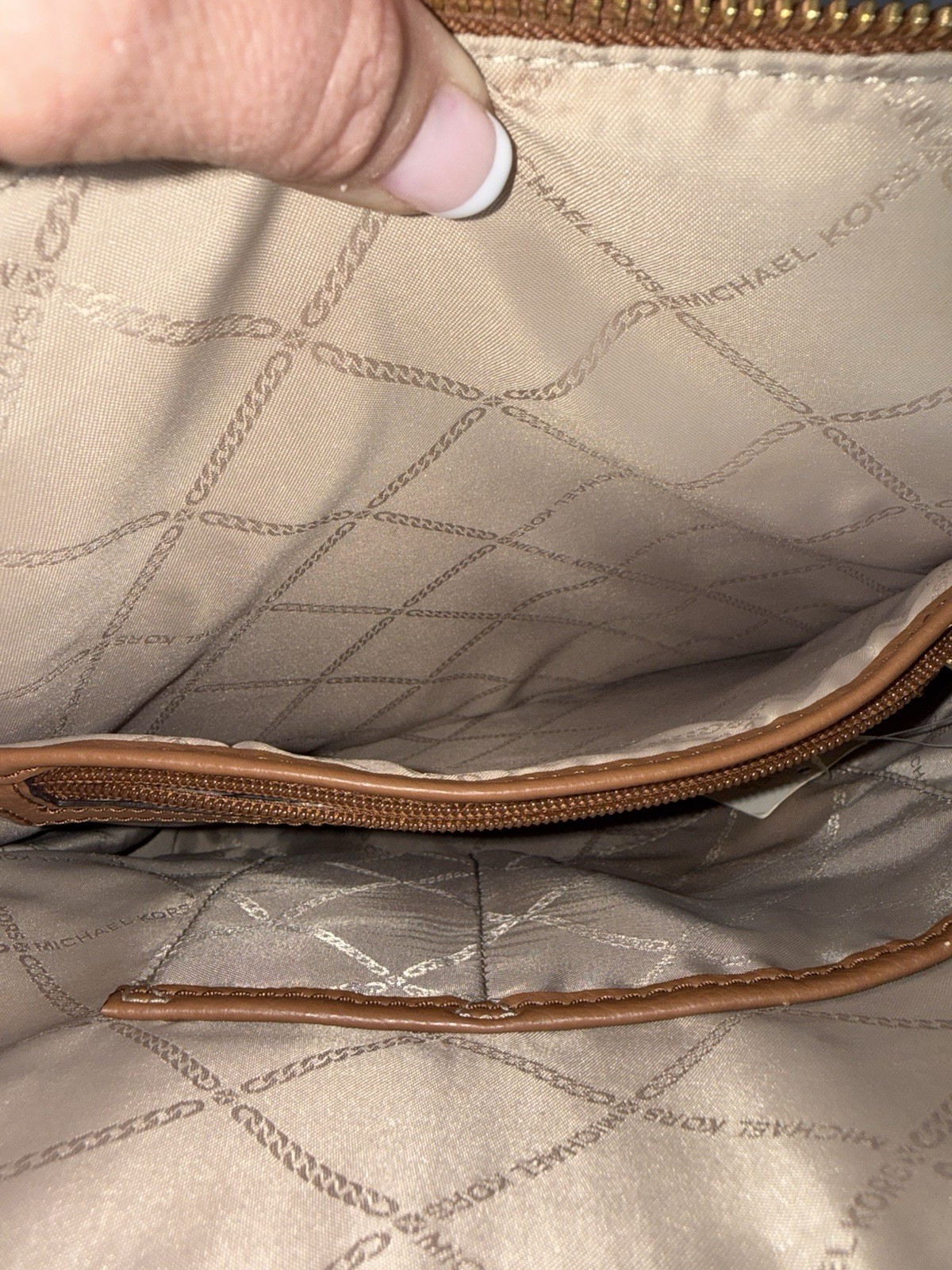 Michael Kors Rhea Slim Medium Brown Pebbled Leather Backpack Gold Trim NWT