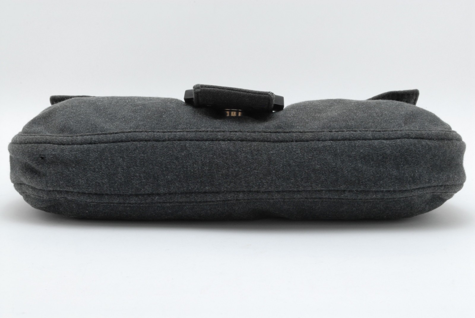 FENDI Mamma Baguette Cotton Gray Shoulder bag