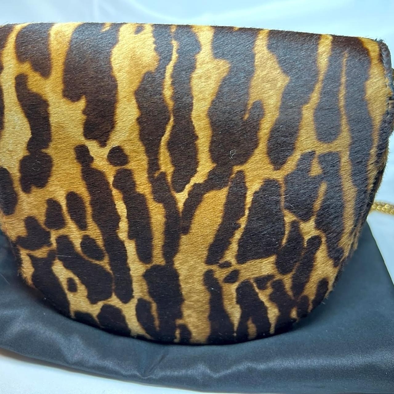 Roberto Cavalli European Collection Calf Hair Shoulder Bag With Deco Hardware