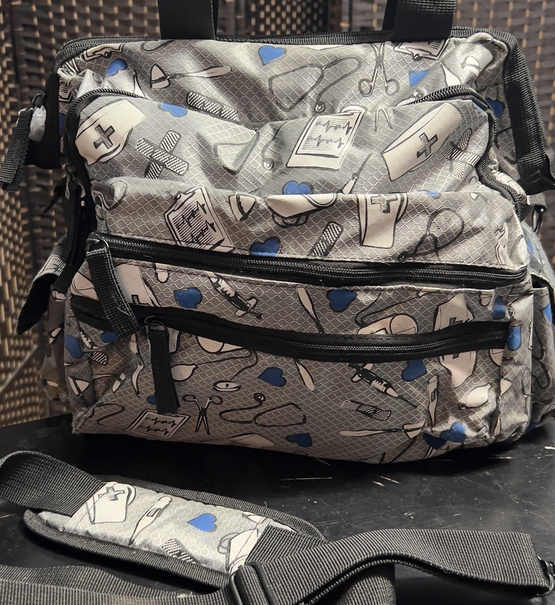 NEW NURSE MATES Ultimate Nursing Laptop Work Multi-Pocket Women’s Medical Bag