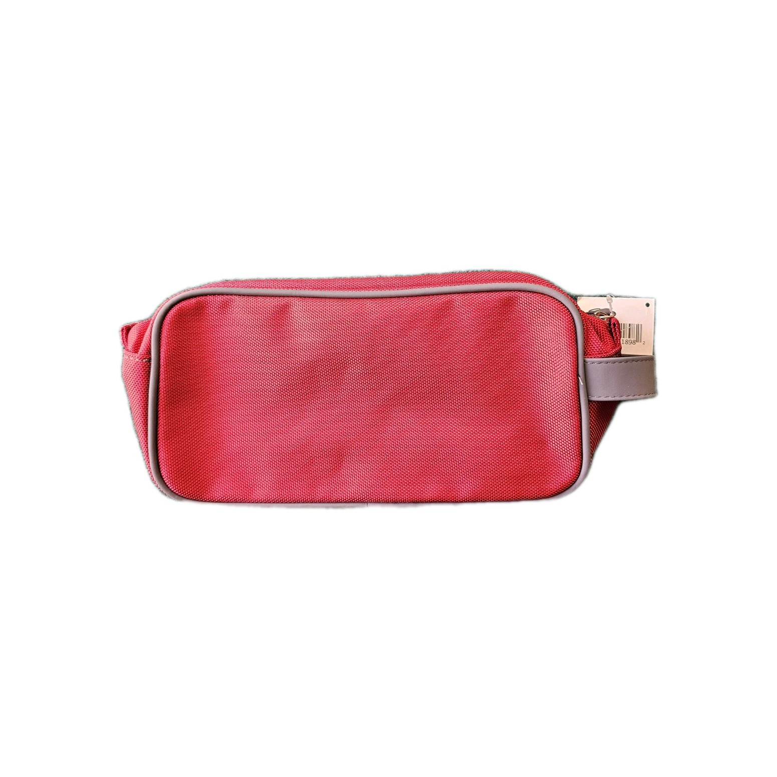 Red zip bag 10in×6in×3in