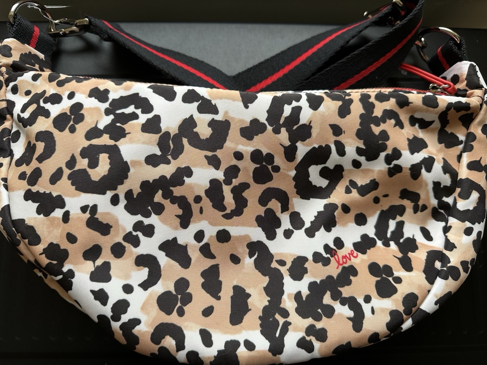 NWT BRIGHTON Spotted Love Swing Bag Leopard Print NEW