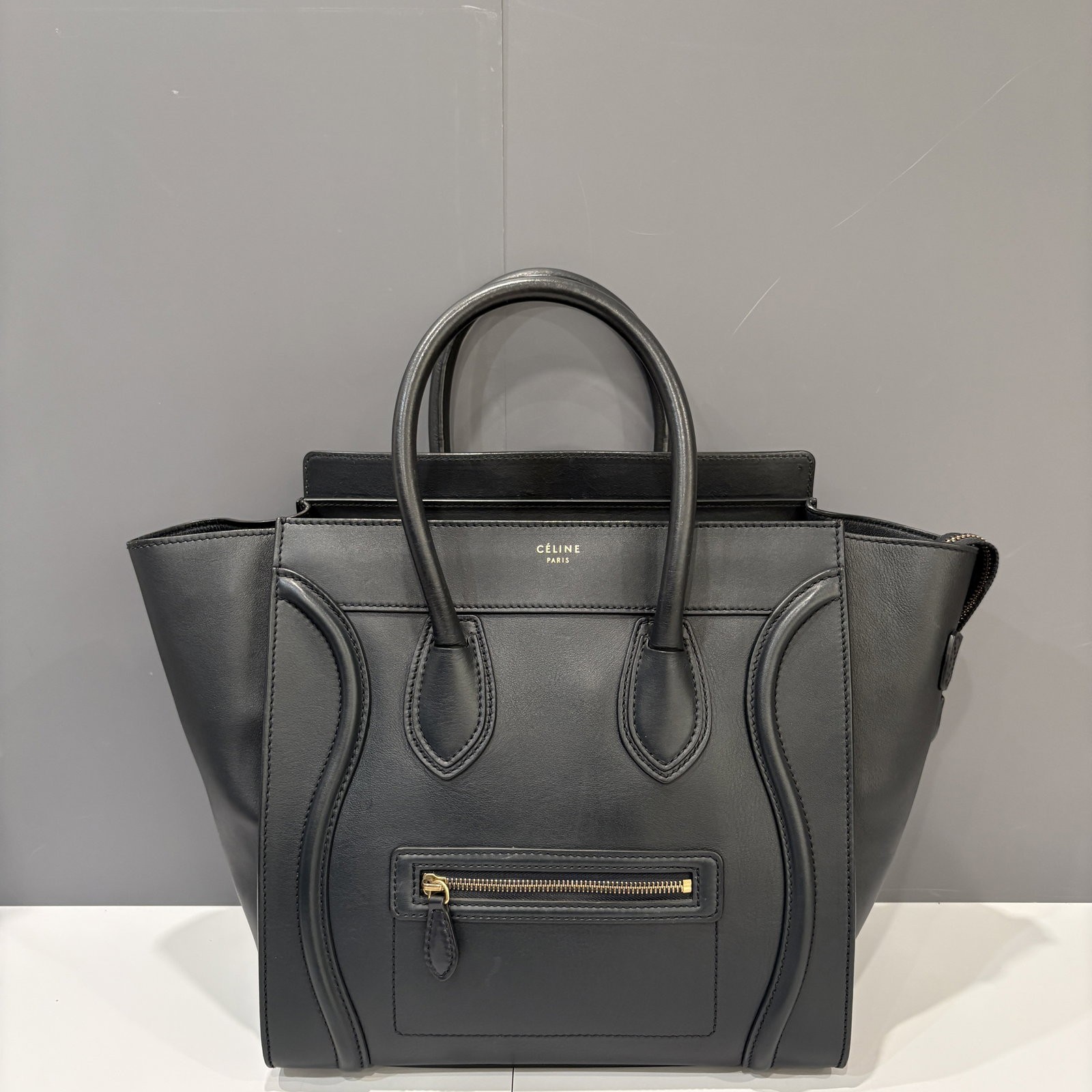 Celine Mini Luggage Black Calfskin (wj060826a0)
