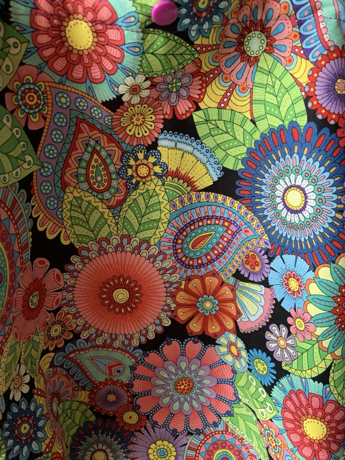 Flower Power Cotton Tote Bag