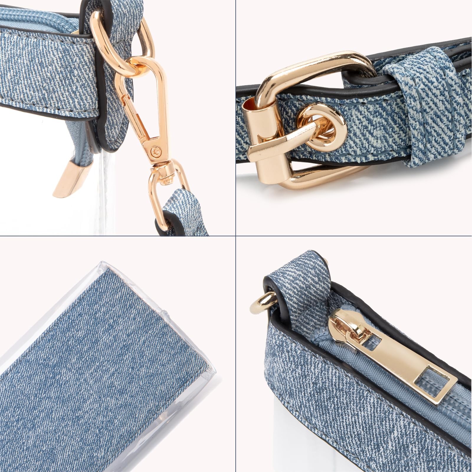 Clear Bag for Stadium Events, Clear Purses for Women, Stadium Approved Crossb…