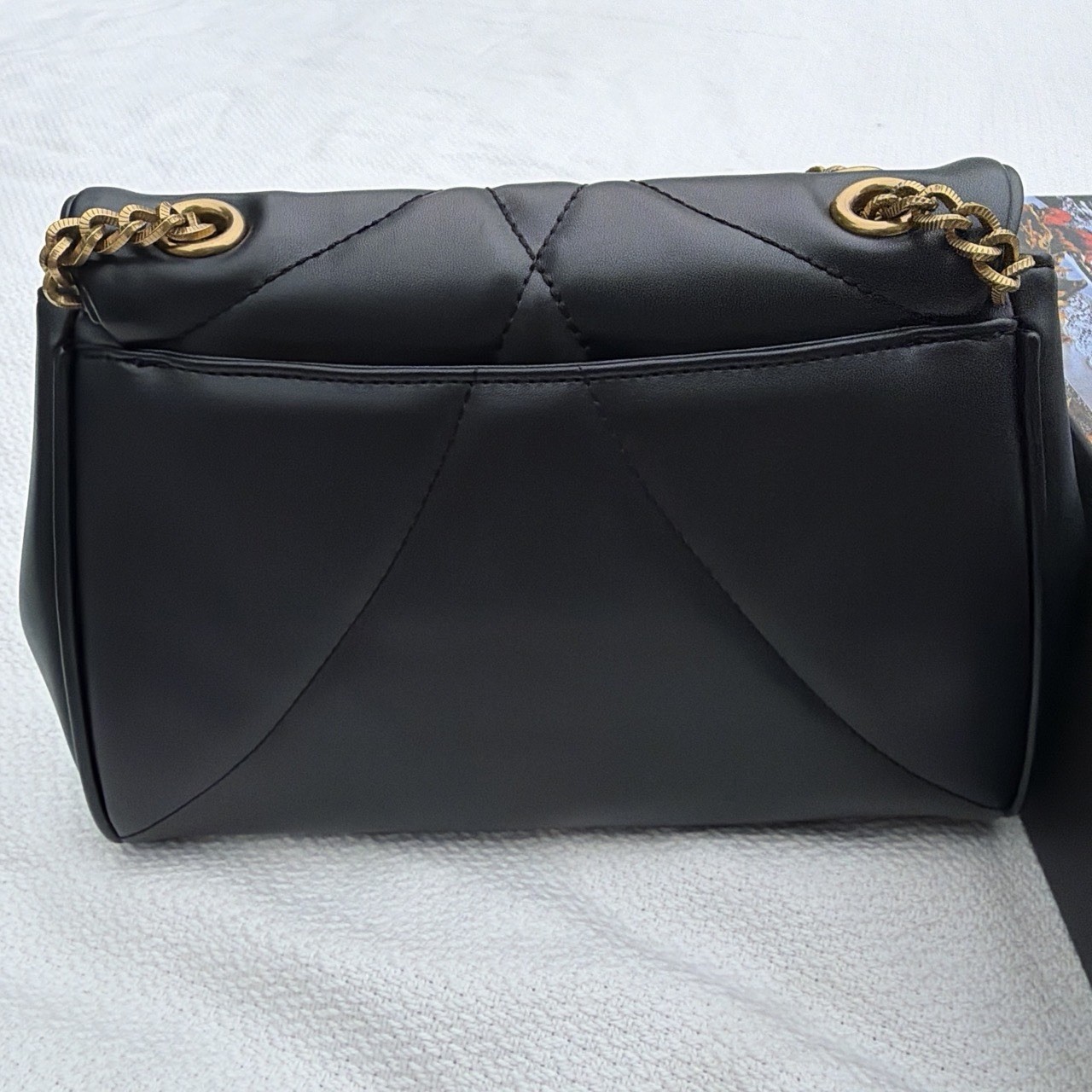 Dolce & Gabbana Devotion Black Quilted Shoulder Bag Strap w/ Box Dust Bag