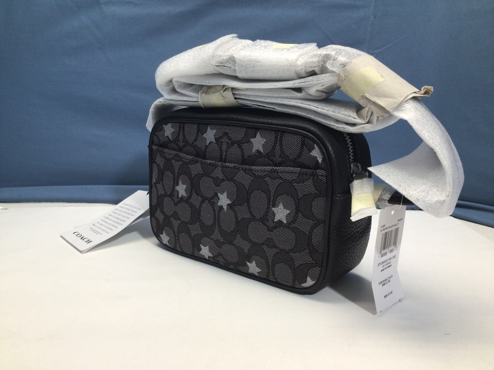 COACH CO926 Mini Jamie Camera Bag Signature Jacquard & Star Embroidery New $298