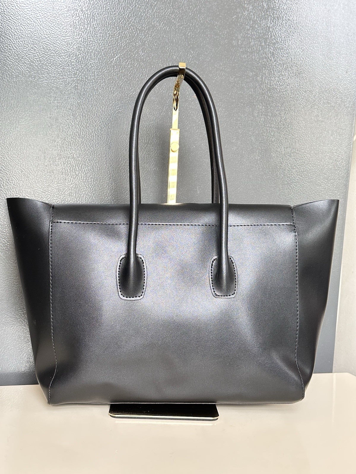 Verano Hill Katherine Retro Tote Shoulder Bag Black Vegan Leather BRAND NEW