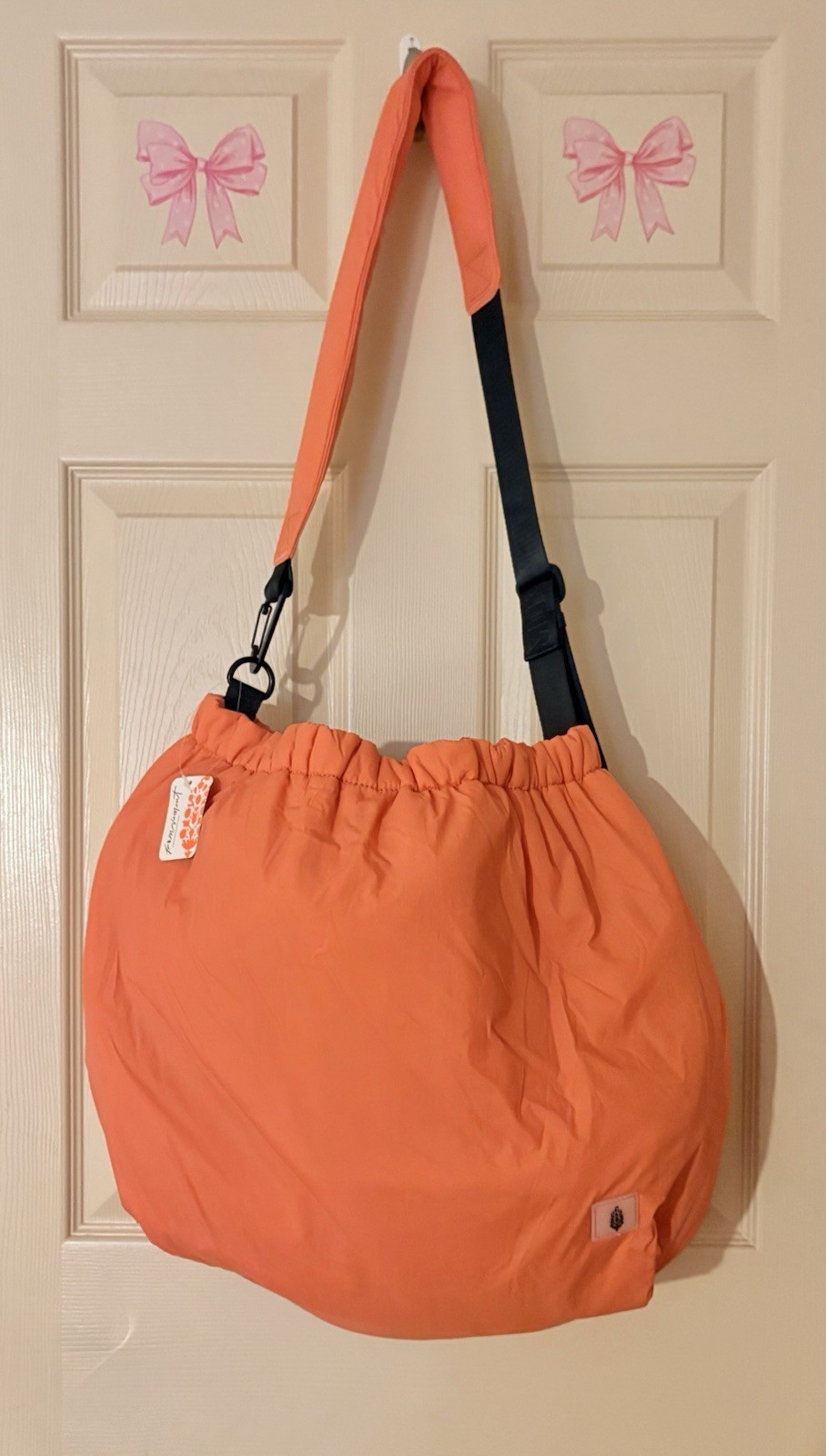 FP MOVEMENT Free People Rest Day Carryall Bag Flame Orange/Salmon/Coral NWT